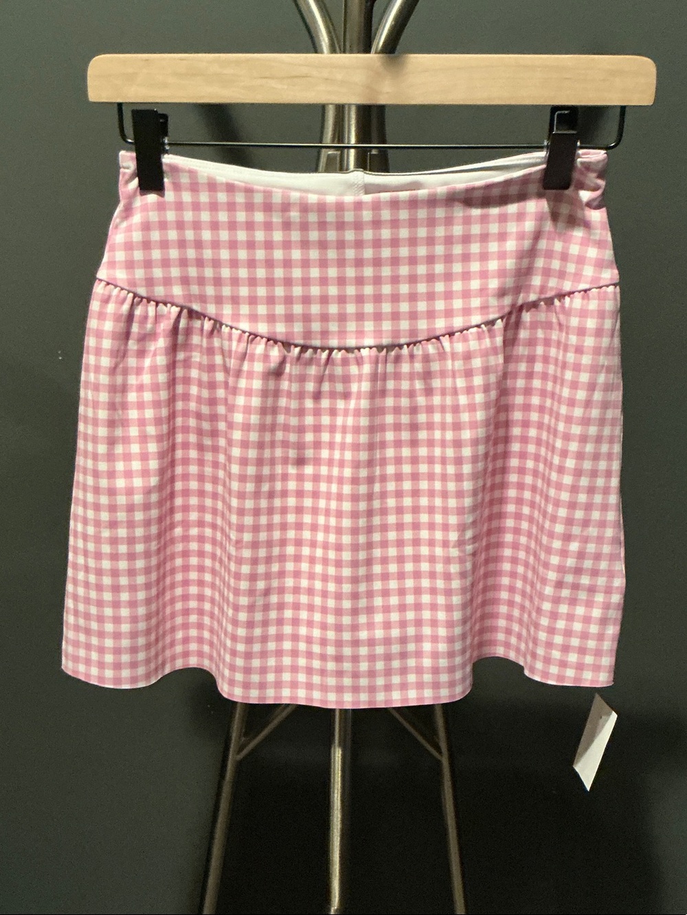 J Crew Pink Gingham A-Line Skirt - Stylish Summer Skirt